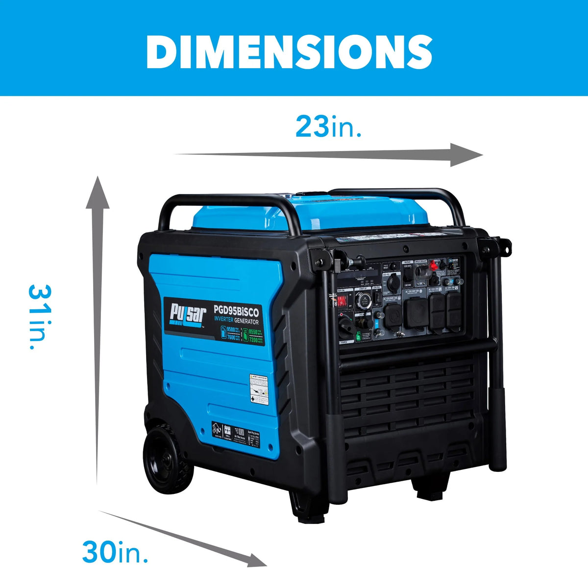 9,500 Watt Dual Fuel Inverter Generator F542561