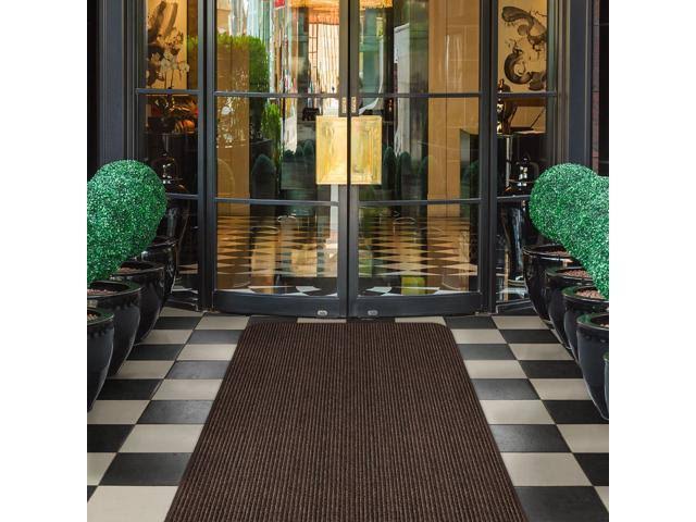 Double-Ribbed Carpet Runner with Skid-Resistant Rubber Backing - Bittersweet Brown - 4' x 50' Z51135