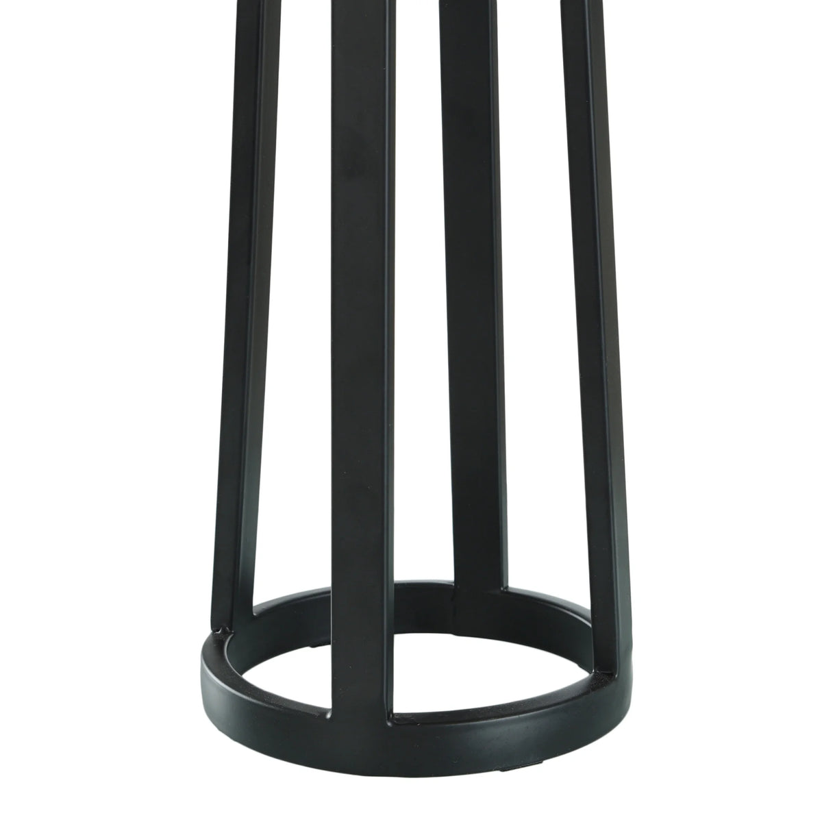 Matte Black Table Lamp with Drum Shade B1400