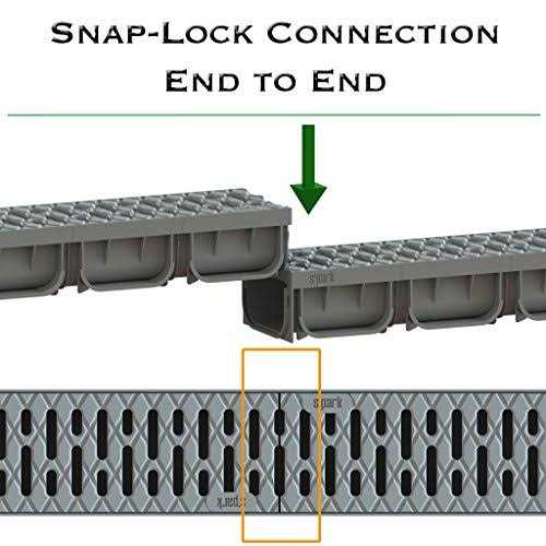 4 Inch Trench Drain System with Grate N9469