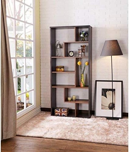 Espresso Walnut Cube Bookcase G5486
