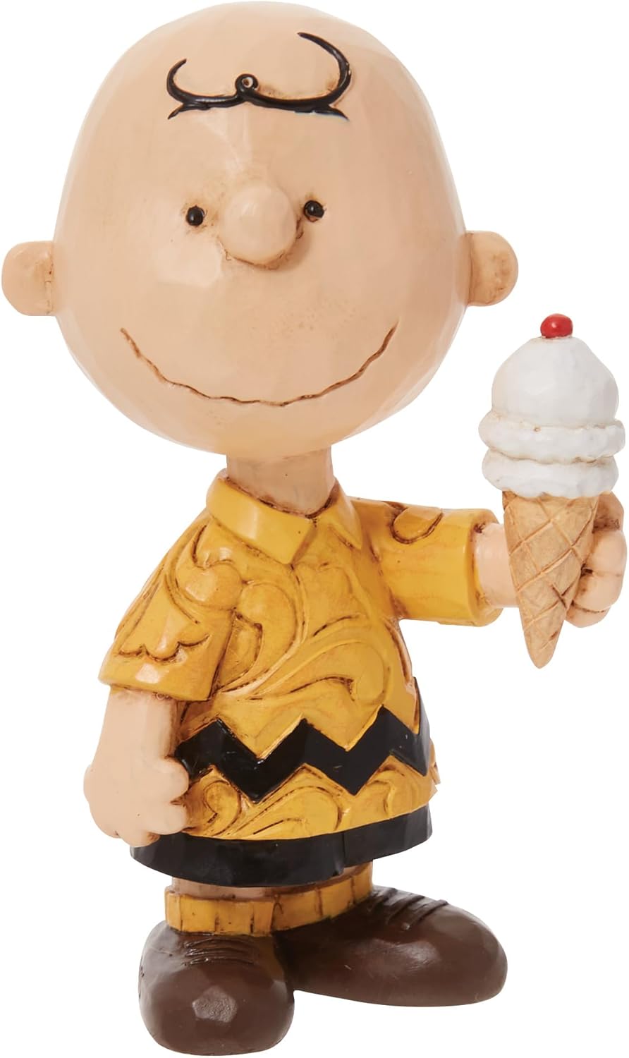 Mini Charlie Brown with Ice Cream Figurine 3 Inch Q87228