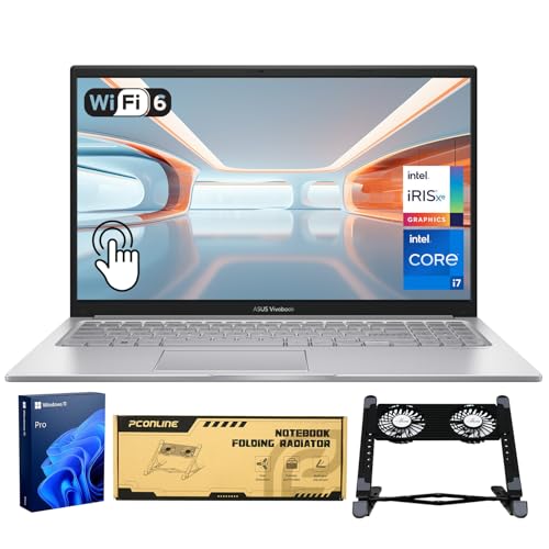 15.6" FHD Touchscreen Laptop, Intel 10-Core i7-1355U, 40GB RAM, 2TB SSD, Backlit KB, HDMI, Win11Pro F509588