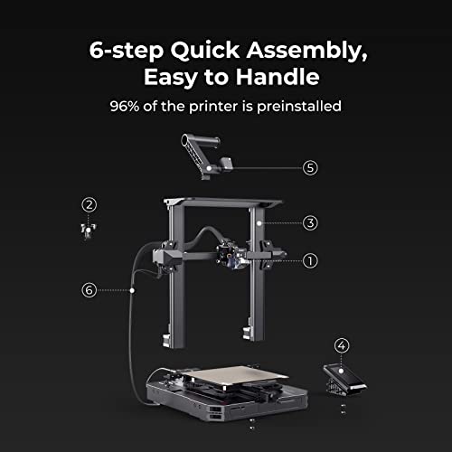 3D Printer FDM Printer with Auto Bed Leveling Sensor Kit, Dual Z-Axis Touch Screen and Glass Bed Large Printing Size 350x350x400mm I846144