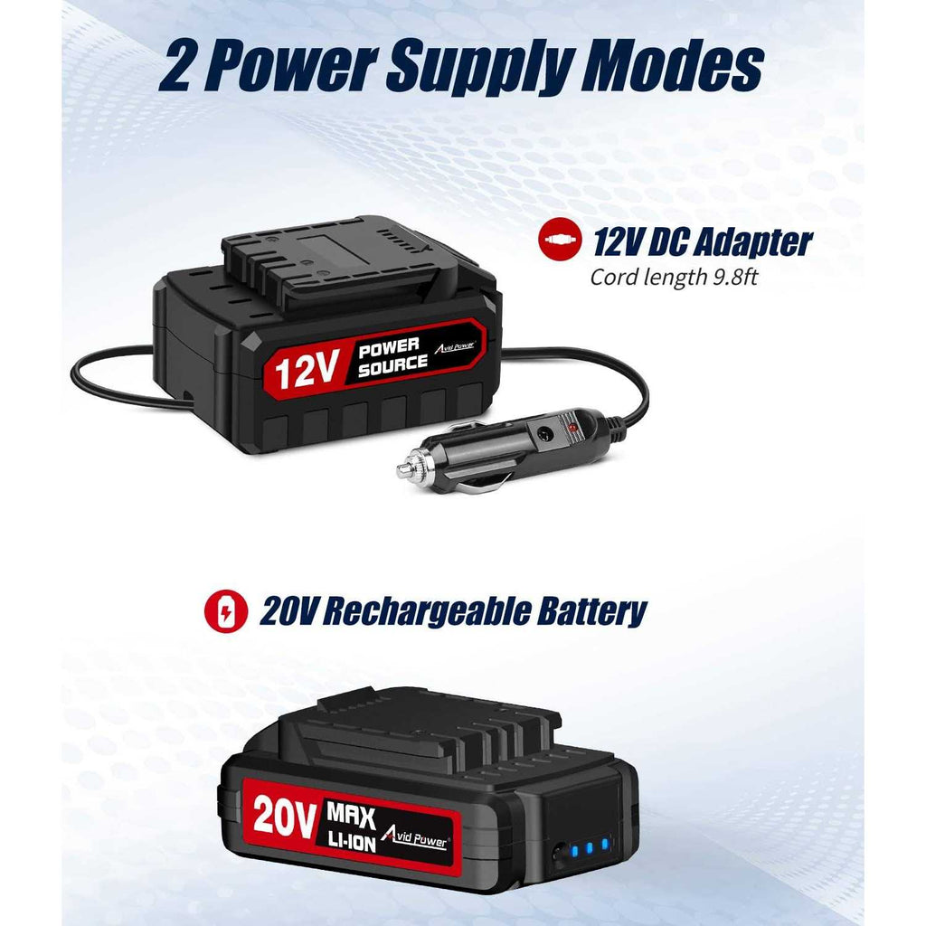 20V Cordless Tire Inflator Air Compressor P8163