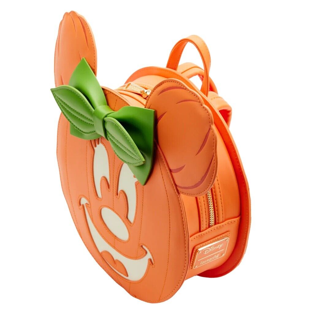 Disney Minnie Pumpkin Double Strap Shoulder Bag Purse F19508