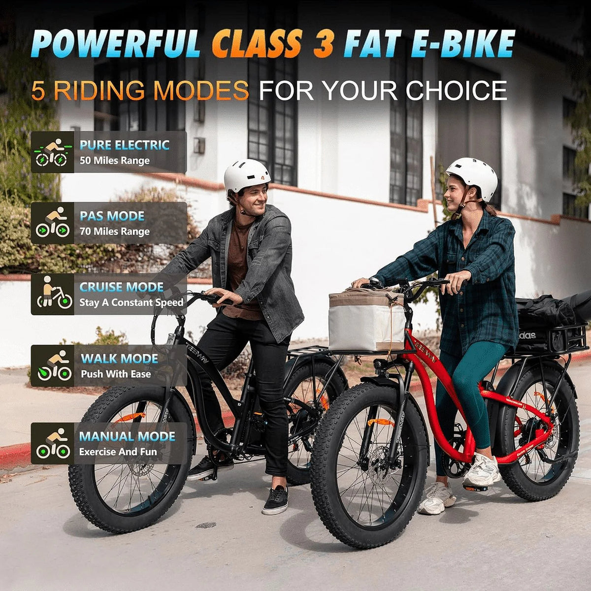 Fat Tire Electric Bike 48V 20AH 26 x 4.0" I28820