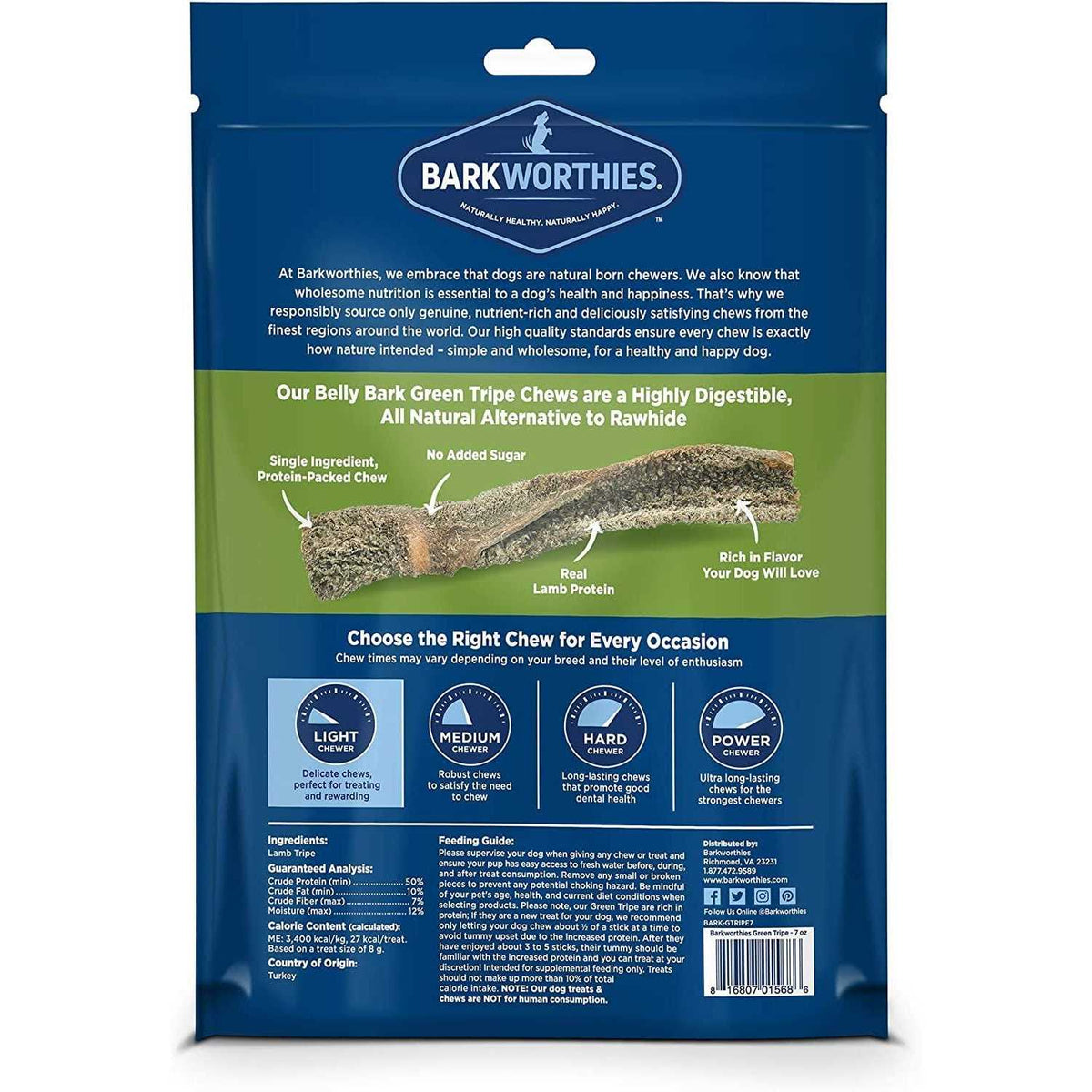 Green Tripe Sticks Q430