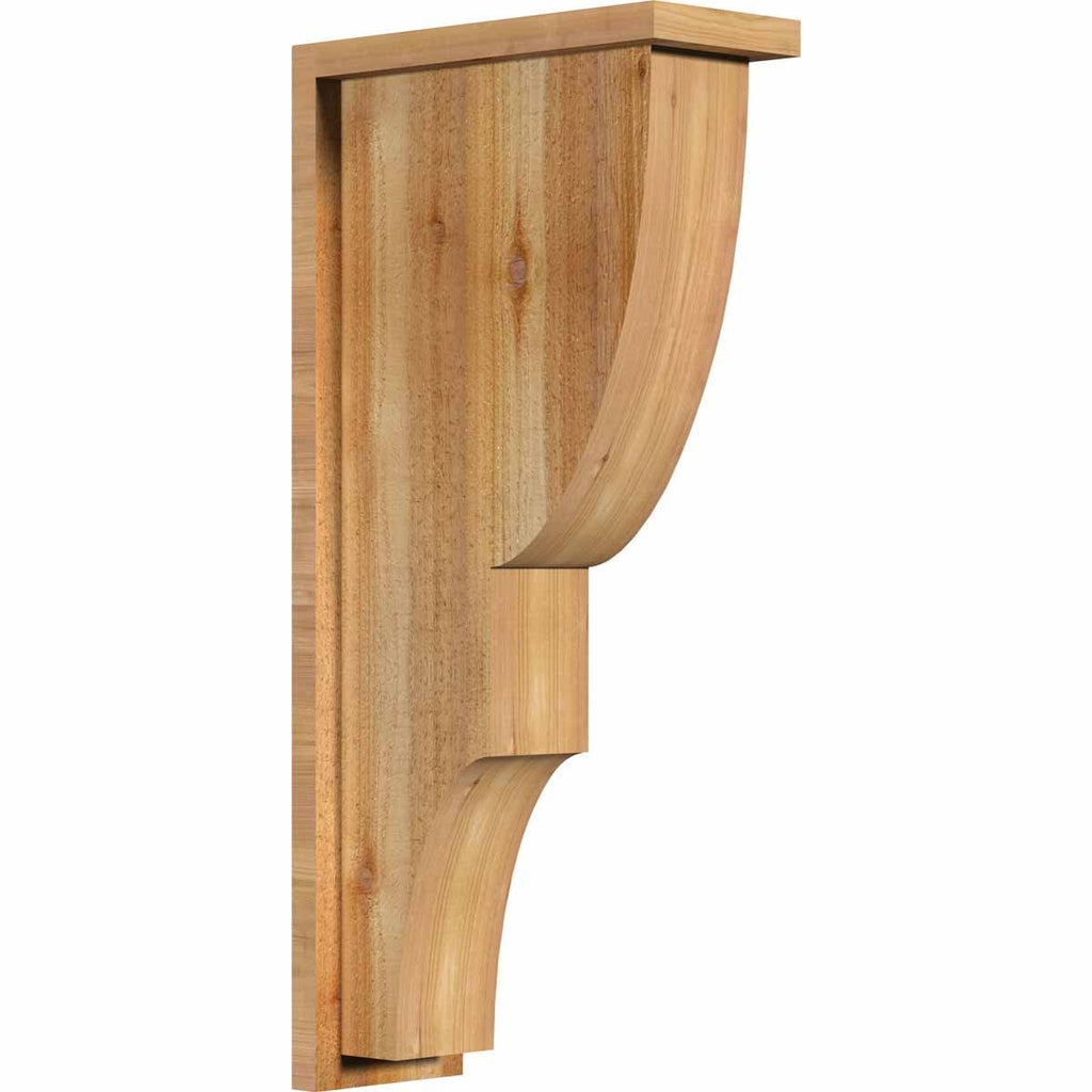 Ridgewood Rough Sawn Corbel with Backplate, Western Red Cedar D165839