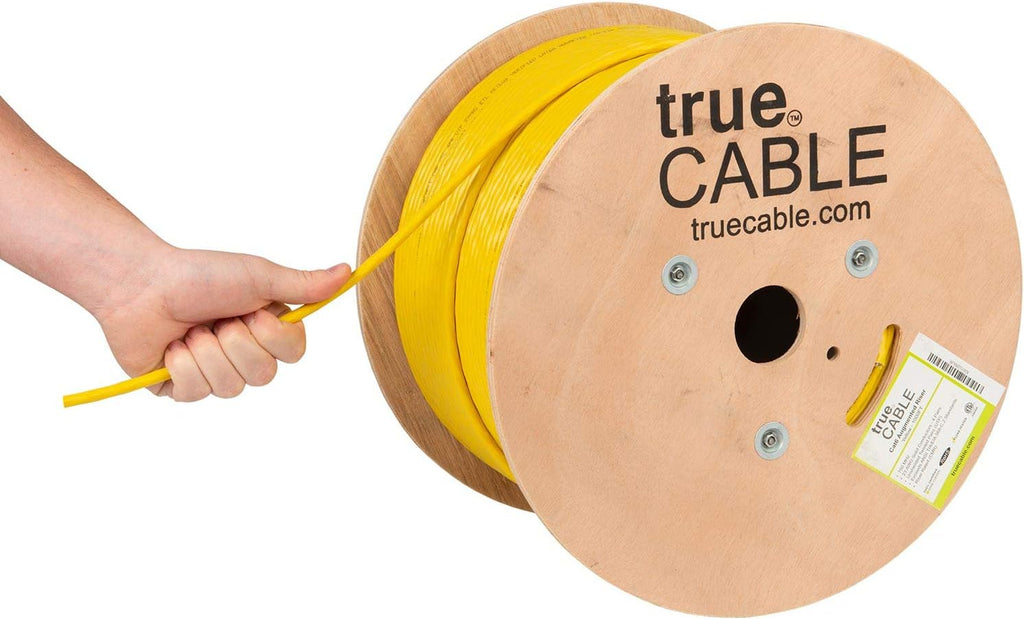 1000ft Red 23AWG 4 Pair Solid Bare Copper Bulk Ethernet Cable X23195