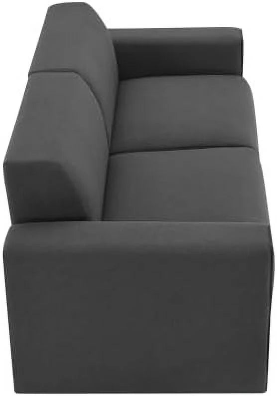 59" Chenille Loveseat Sofa with Metal Legs Y177