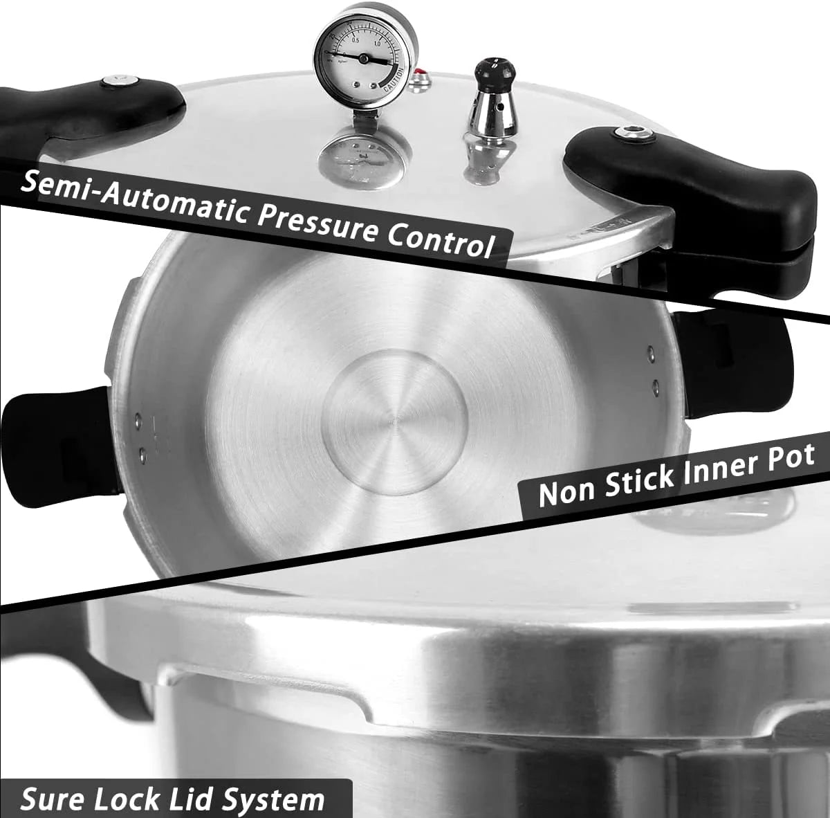 23 Quart Nonstick Aluminum Pressure Cooker and Canner H826