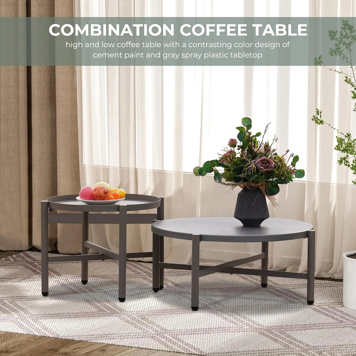 5-Piece Cotton Rope Outdoor Conversation Set with Cushions D5148
