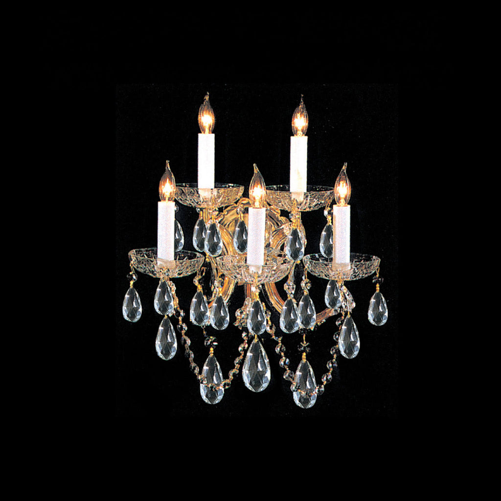 Gold Crystal Sconce M689