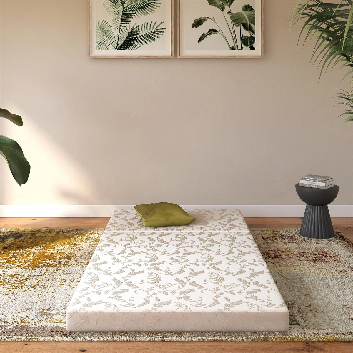 4-Inch Tri Folding Mattress with Carry Bag, Twin Size Q631