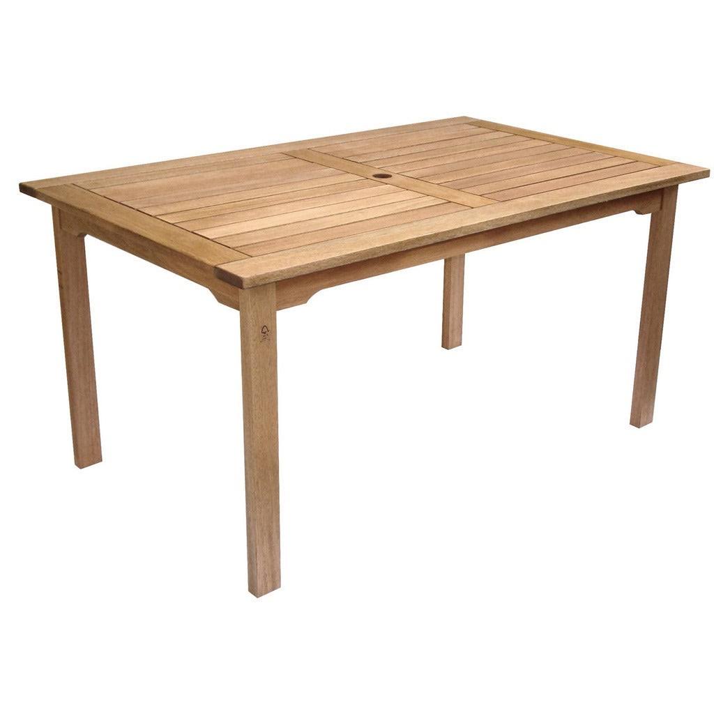 3 Piece Eucalyptus Rectangular Patio Dining Set P616