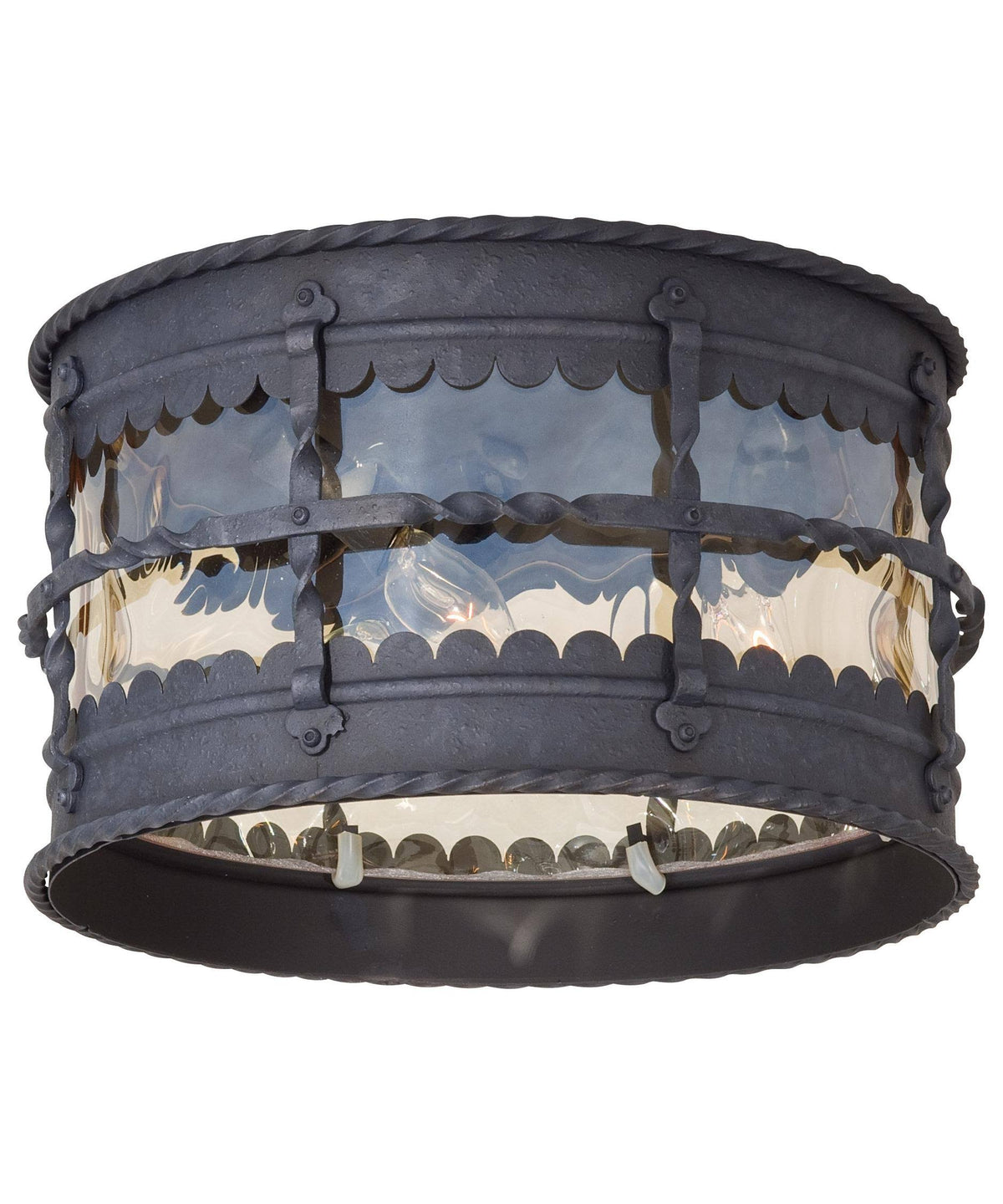 3 Light Flush Mount Iron F677734