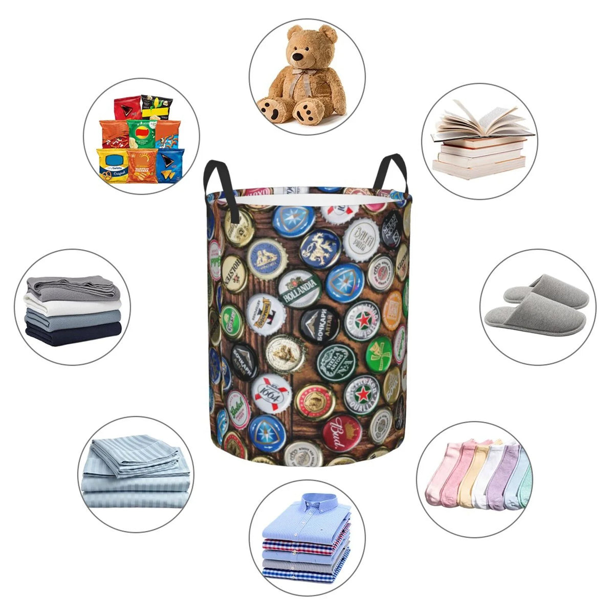 Waterproof Foldable Laundry Hamper with Handles I2661