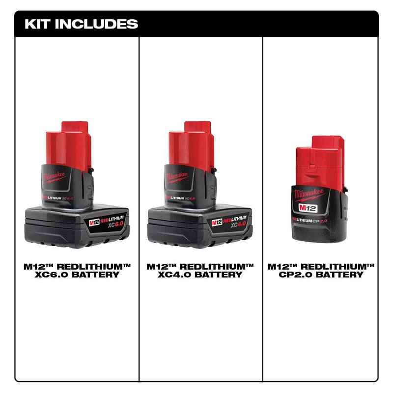 12-Volt Lithium-Ion Battery Packs (3-Batteries) T46782