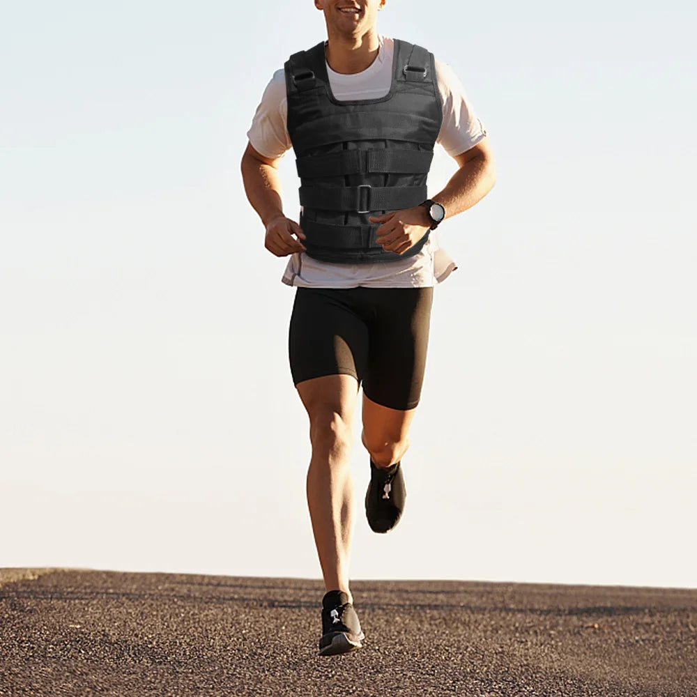 Adjustable Weighted Vest Oxford Exercise Weight Jacket U8390