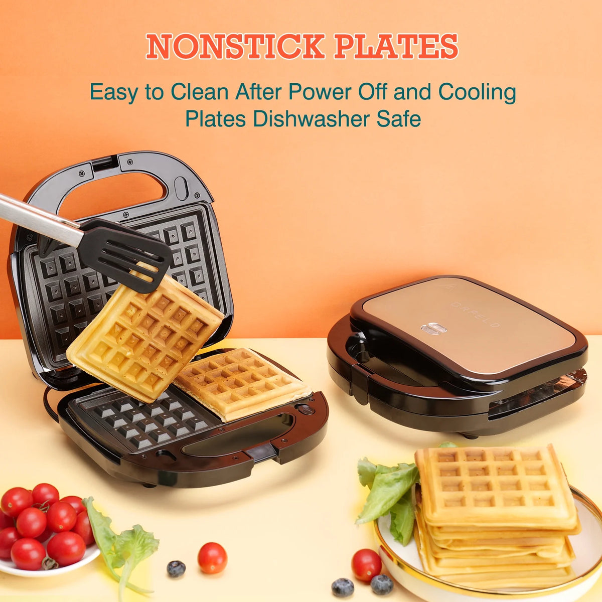 750 Watt 3 in 1 Non-Stick Sandwich Maker O2672
