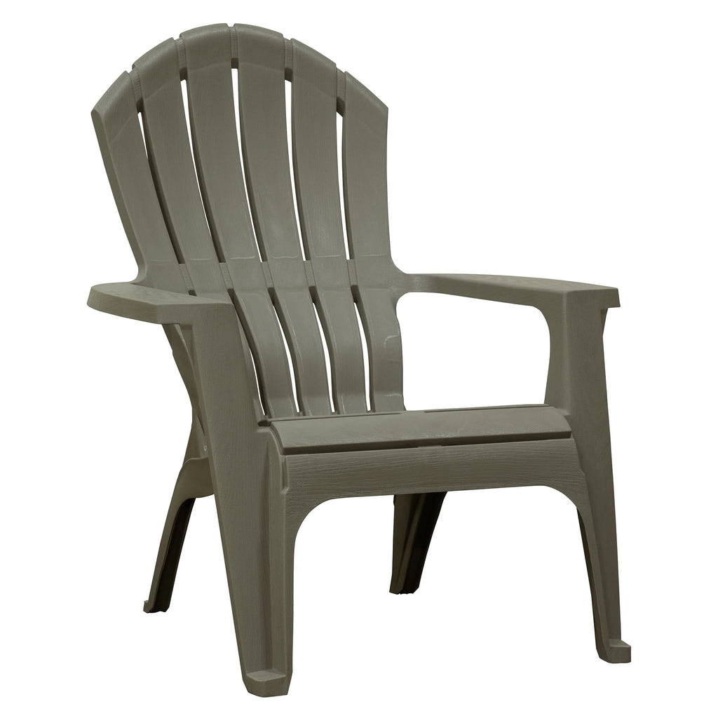 Gray Resin Stackable Adirondack Chair I54470