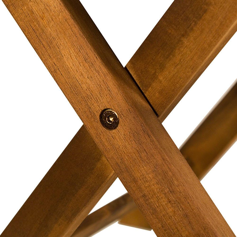 18x18 Inch Acacia Wood Folding Patio Side Table B16066