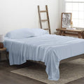 Rayon from Bamboo 4 Piece Bed Sheet Set California King Light Blue G99994