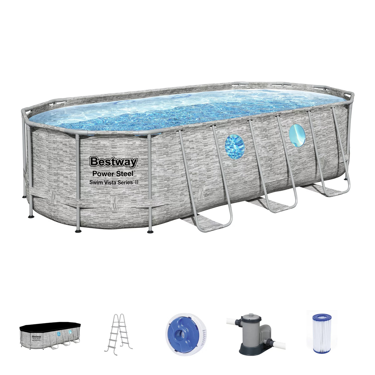 14' x 8'2 Above Ground Pool Set J7476