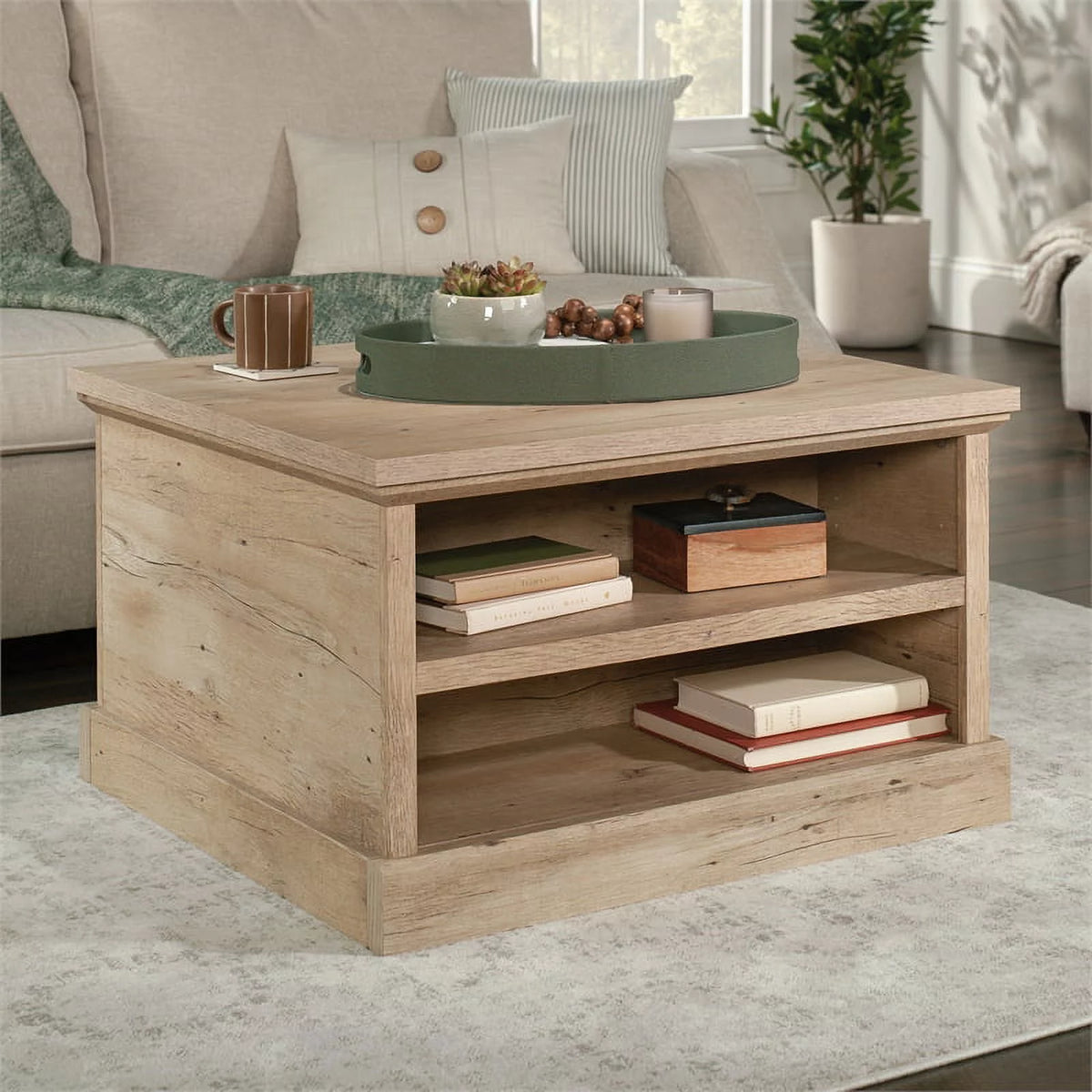 Engineered Wood Coffee Table in Prime Oak Finish R3833