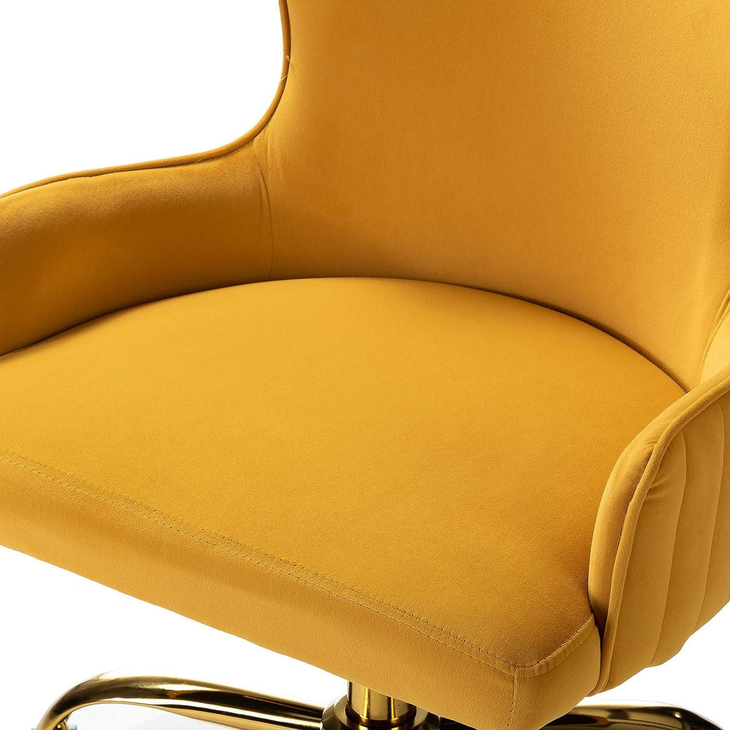Blue Task Chair with Golden Base L806