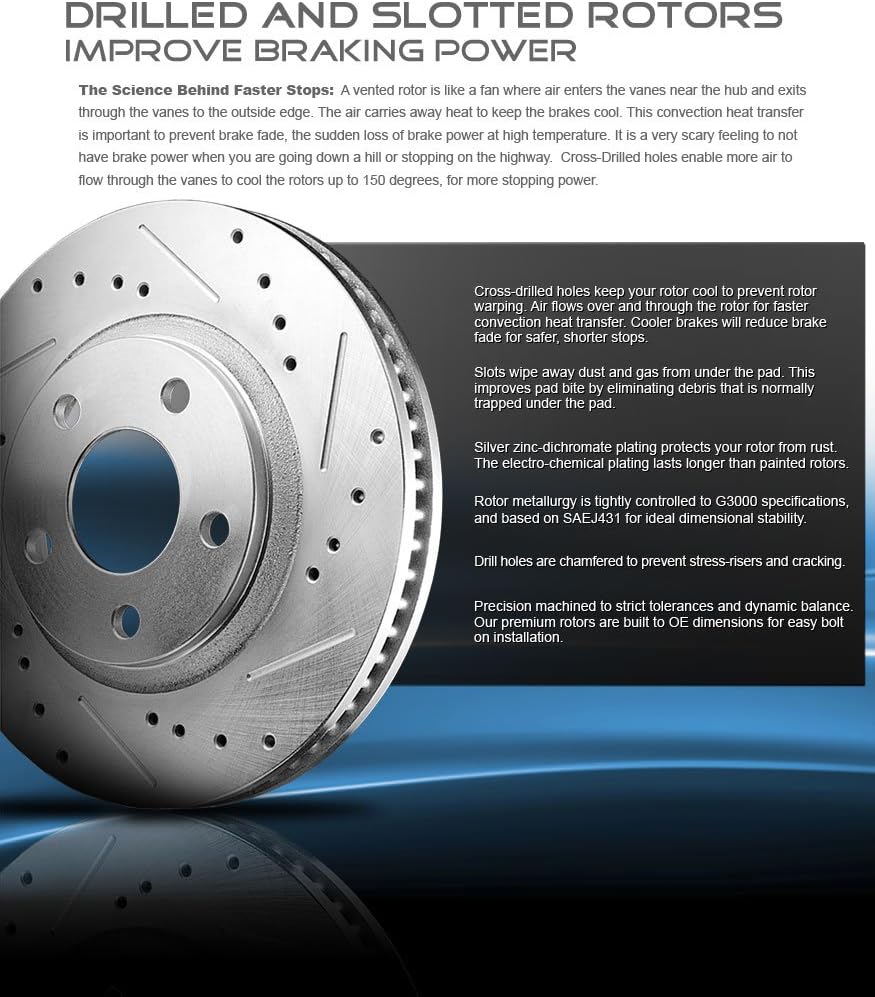 FRONT 355mm + REAR 365mm 6 Lug Rotors M689