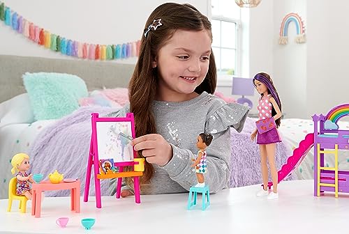3 Dolls Playset with Furniture & 15+ Accessories W977