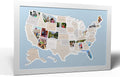USA Photo Map Black Frame A485