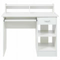 White Computer Desk D7439