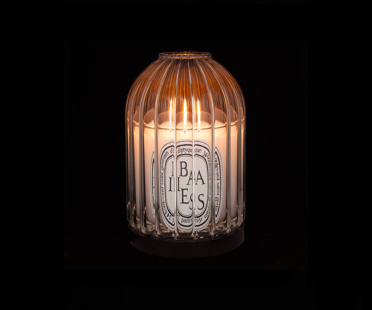 Glass Candle Holder O70746
