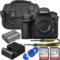 Nikon D850 FX-Format Digital SLR Camera Body with 2X SanDisk 64GB Memory Cards, Deluxe Carrying Bag, Card Reader Q2086