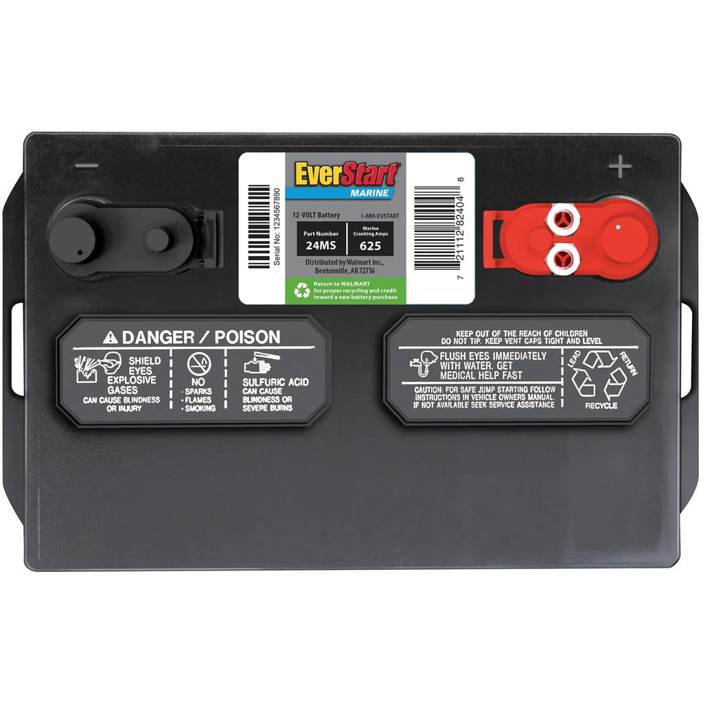 Lead Acid Marine Starting Battery Group Size 24MS 12 Volt 1000 MCA Q870243