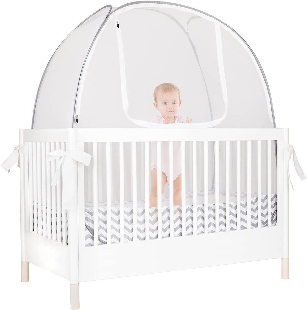 Baby Crib Tent Mosquito Net See Through Mesh Pop-up Canopy S298725