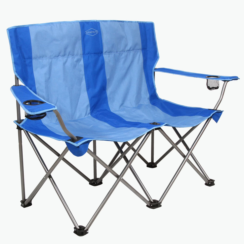 Blue Double Folding Lawn Chair A126