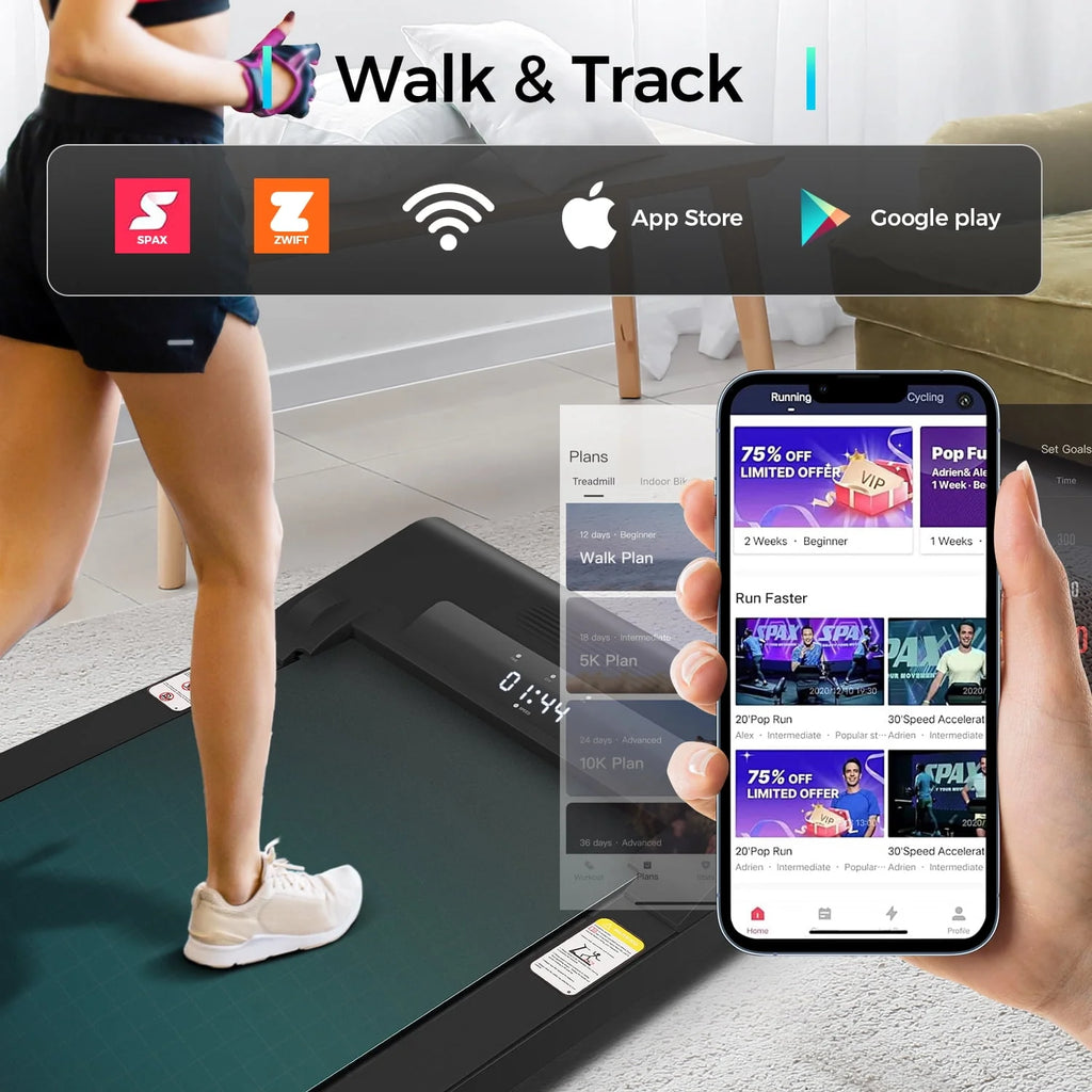 Walking Pad Treadmill 2.5HP Electric Jogging Running Machine G6773
