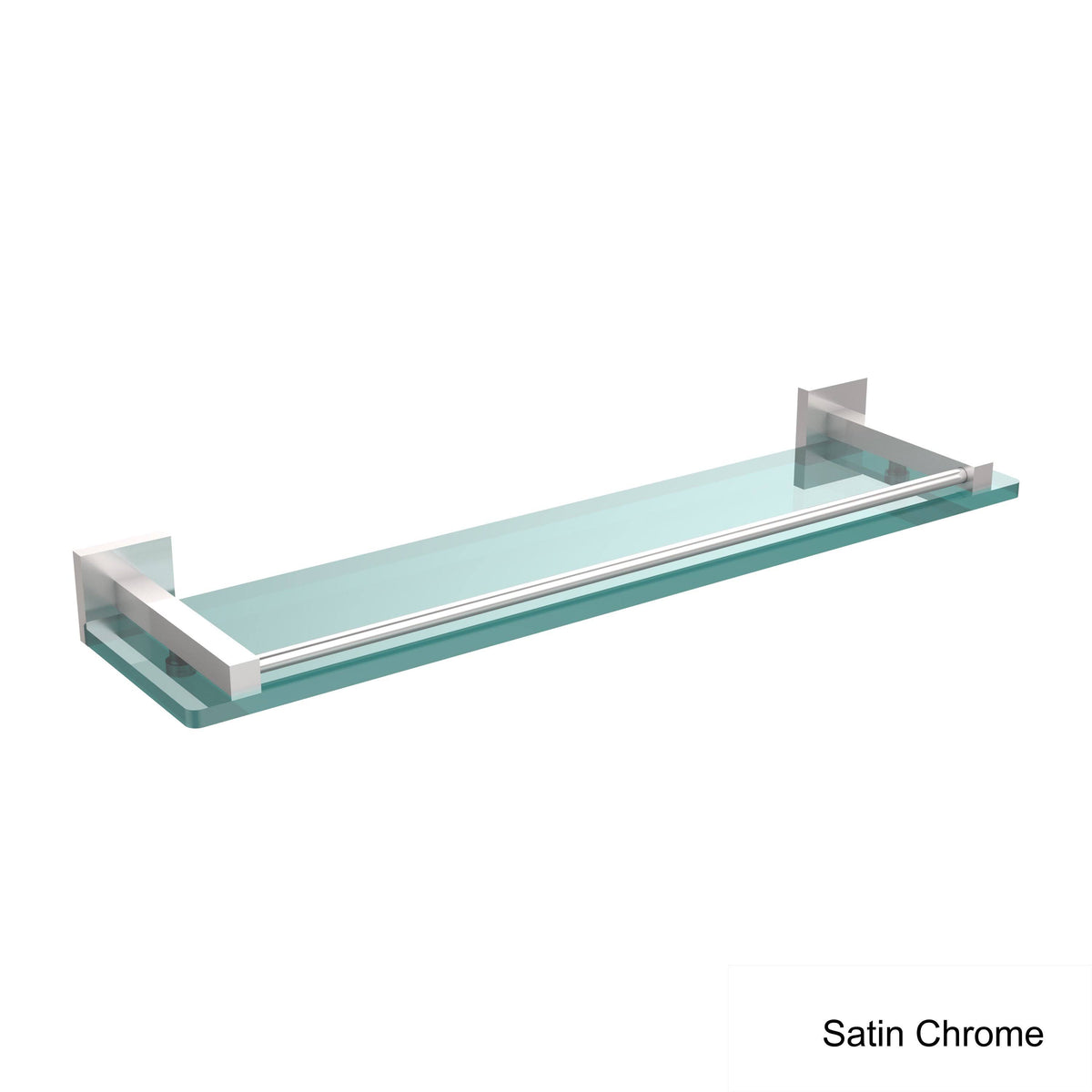 22 in. Glass Shelf with Gallery Rail Oil Rubbed Bronze F8459