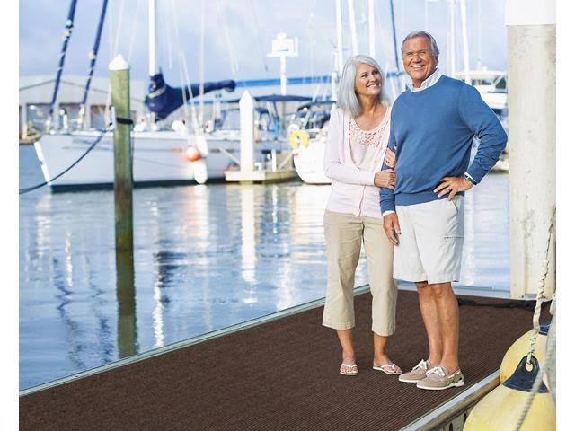 Double-Ribbed Carpet Runner with Skid-Resistant Rubber Backing - Bittersweet Brown - 4' x 50' Z51135