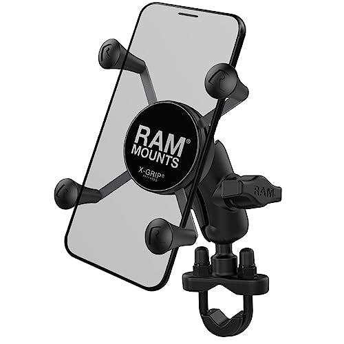 Large Phone Mount with Handlebar U-Bolt Base and Short Arm B2199
