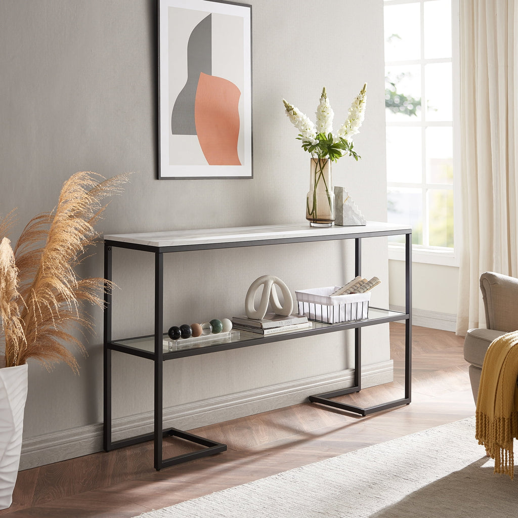 Console Table Gold Glass Top K6646