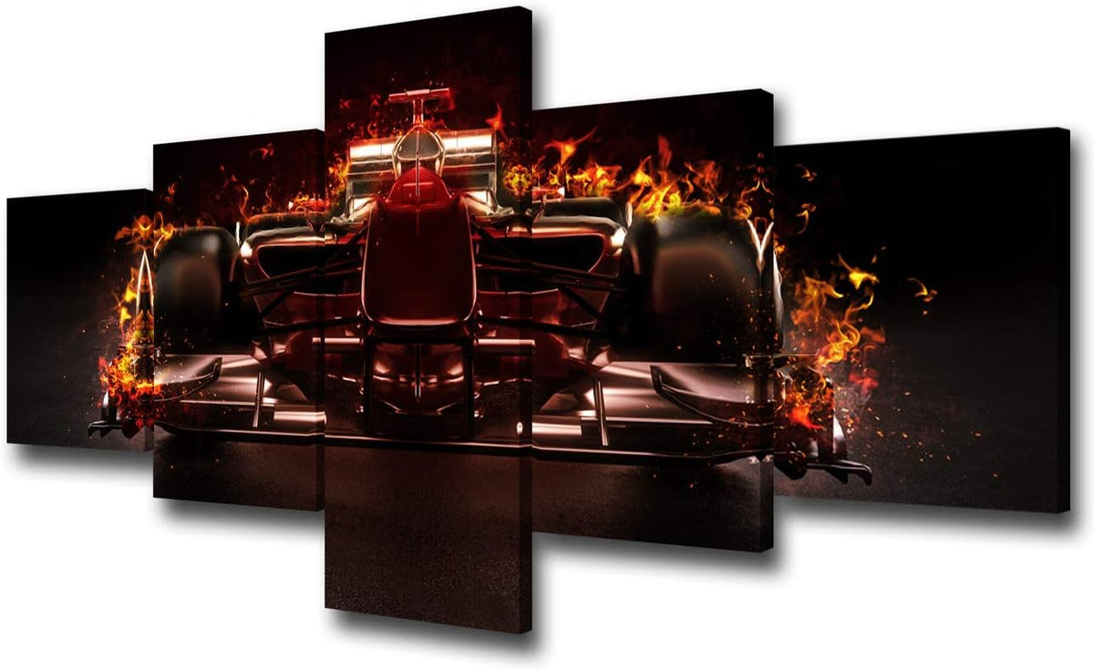 Racing Car Canvas Wall Art 60''Wx32''H Pack of 2 R1574