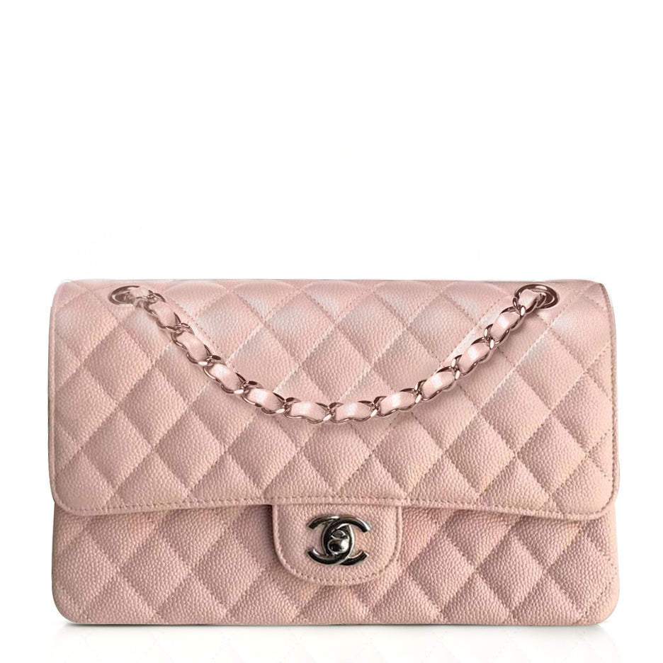 Pink Caviar Calfskin Flap Bag C135397