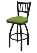 25x22 Swivel Counter Stool with Black Wrinkle Finish and Kiwi Green Seat C606843