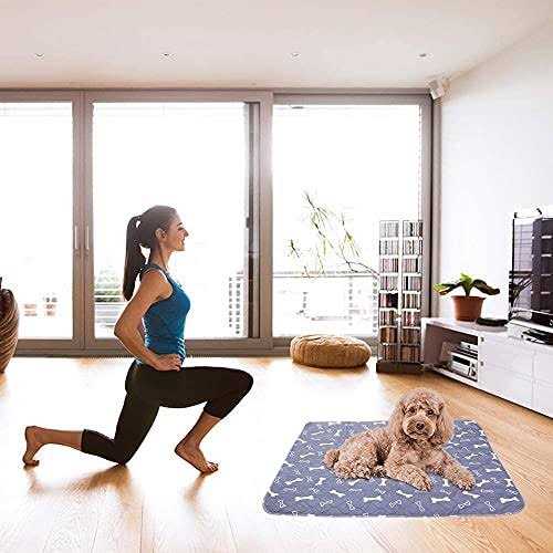 Washable Dog Pee Pads 2 Pack Reusable Non-Slip Dog Mat Y8720