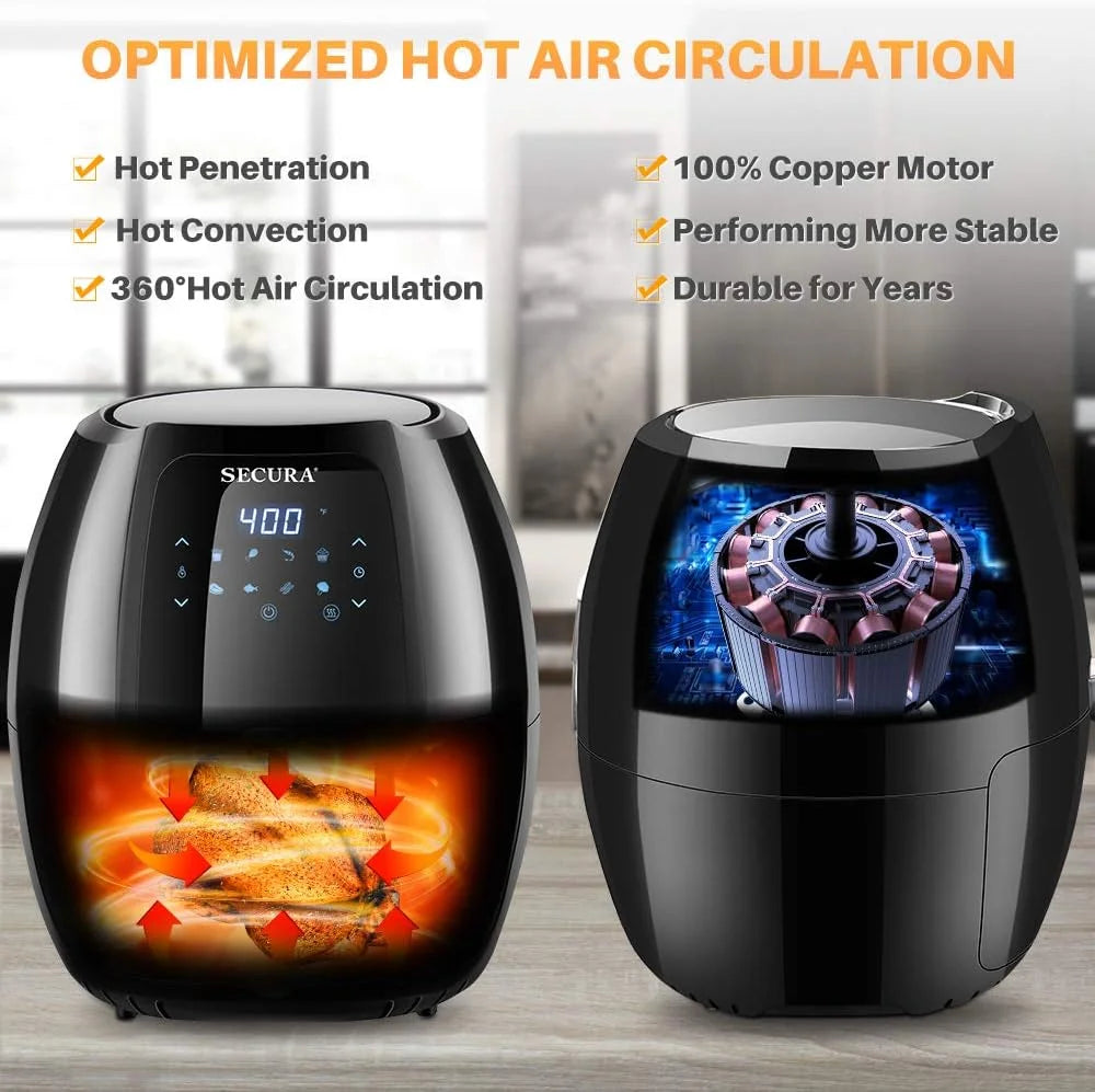6.3Qt 1700W 10-in-1 Digital Hot Air Fryer W69498